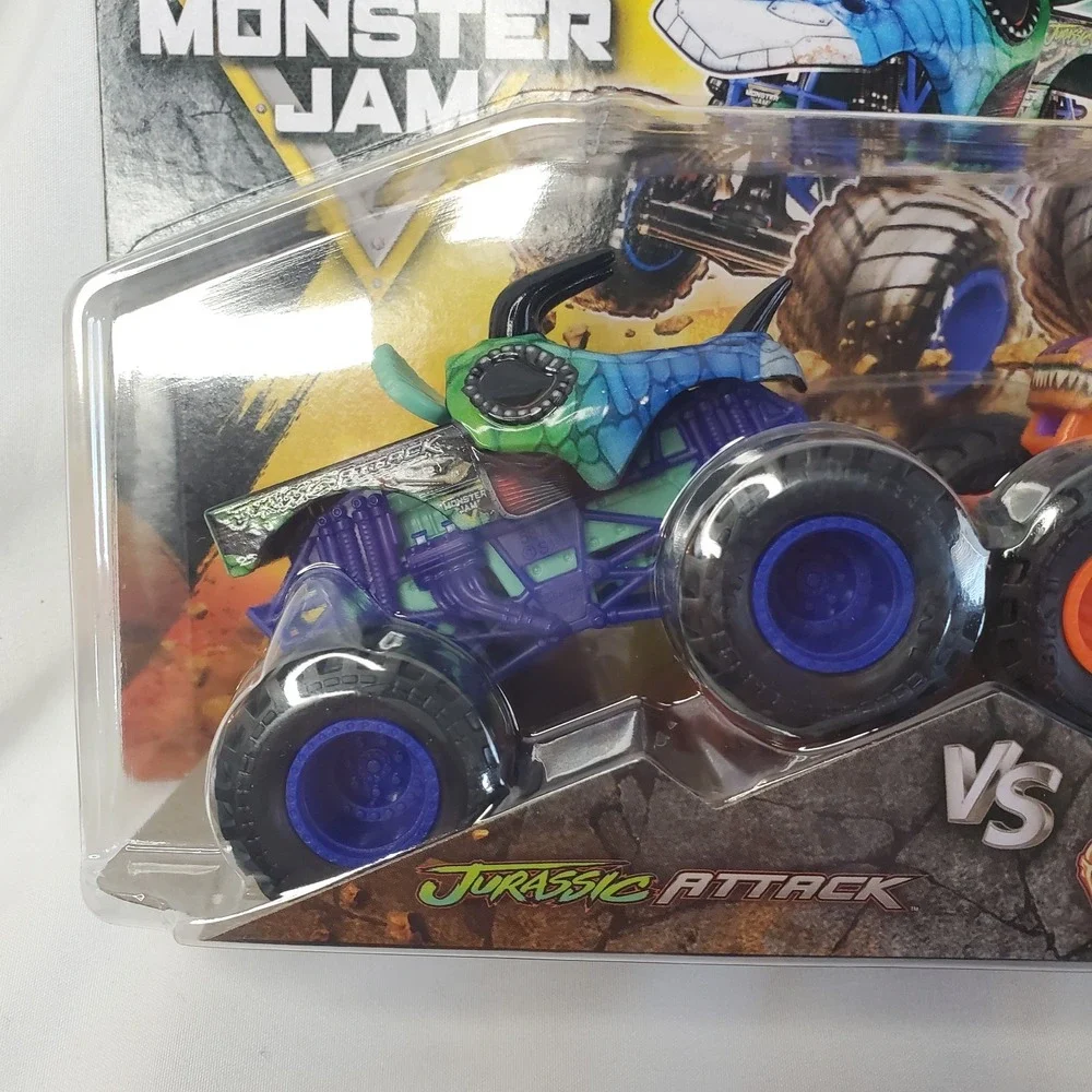 2026 Monster Jam Trucks JURASSIC ATTACK Vs VELOCIRAPTOR 2 Pack Series 36